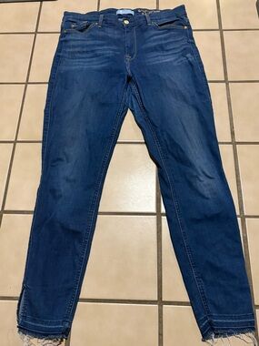 7 For All Mankind Slim Fit Raw Hem Skinny Jeans